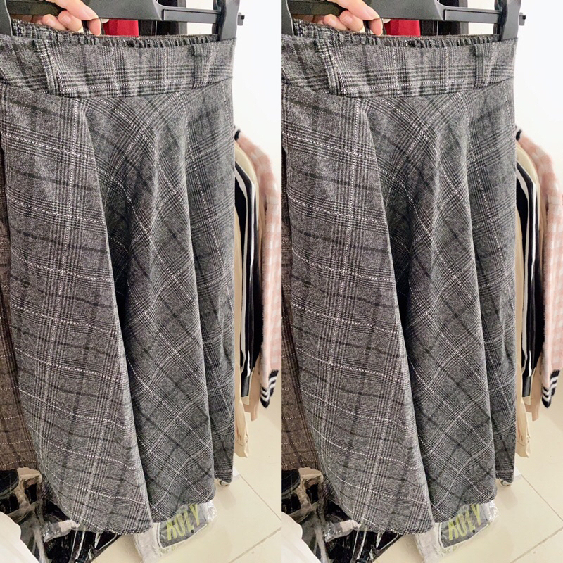 Chân váy dạ dài free size <60kg