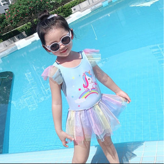 Áo bơi bé gái vảy tiên cá lấp lánh có đôi cánh thiên thần xinh