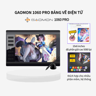 Bảng vẽ điện tử gaomon 1060 pro 10x6 inches bản nâng cấp mới dùng cho ps, ai, fl-mi now