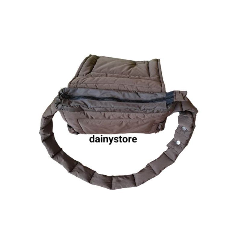 Túi đeo chéo chần bông đi học ,đi chơi, đi làm dainystore NẮP Ô VUÔNG