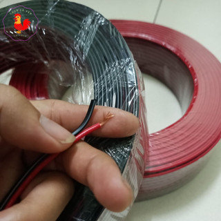 Dây điện đôi đỏ đen lõi đồng mềm 22AWG