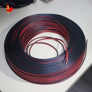 Dây điện đôi đỏ đen lõi đồng mềm 22AWG