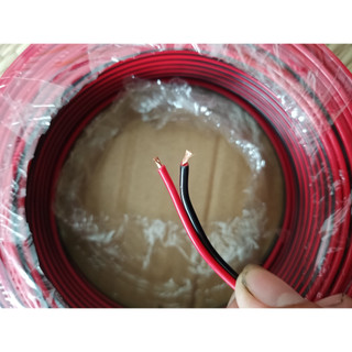 Dây điện đôi đỏ đen lõi đồng mềm 22AWG