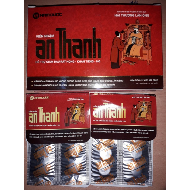 Viên kẹo ngậm An Thanh Nam Dược – Giúp giảm đau rát họng, thanh giọng, cho giọng nói khỏe mạnh, trong sáng, thơm tho
