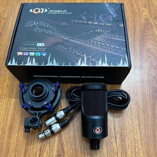 Mic Thu Âm Livestream mới nhất nguồn 48V AQTA P1 Tặng kèm dây mic canon cực tốt âm thanh sáng mic bắt xa