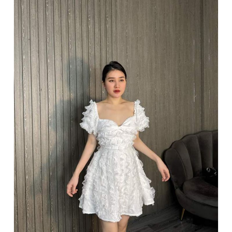 🌸Váy xòe ren tay bồng sang chảnh 🌸