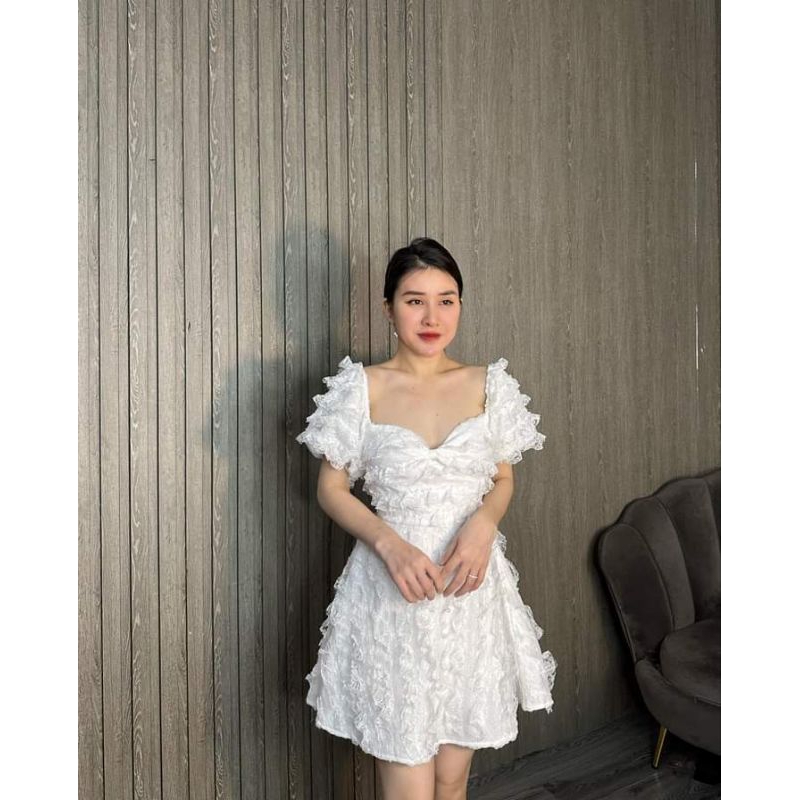 🌸Váy xòe ren tay bồng sang chảnh 🌸