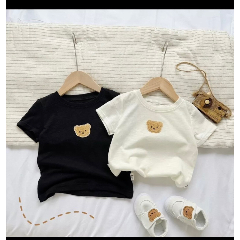 - Áo thun thêu gấu cho bé 6-18kg