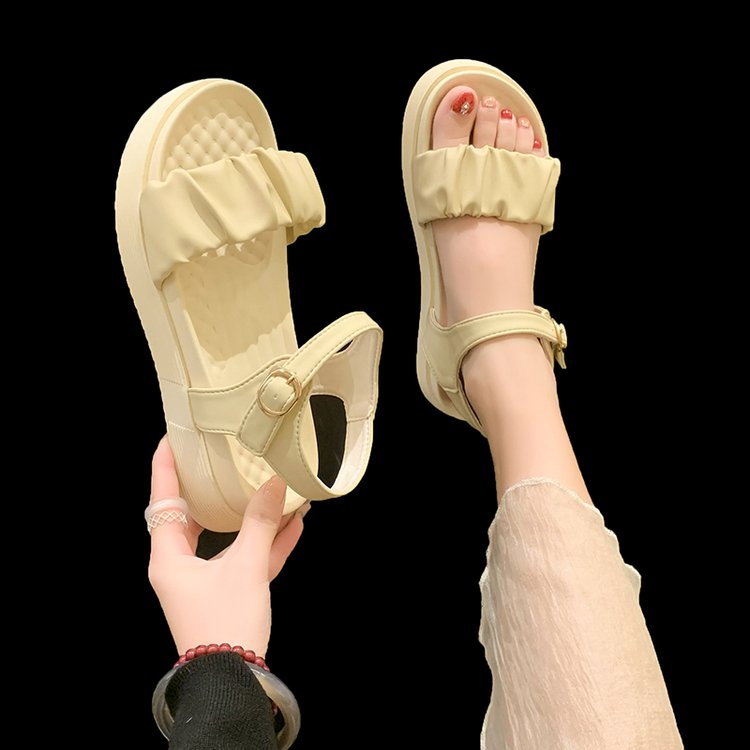Sandal nữ big size dáng quai hậu đế bằng