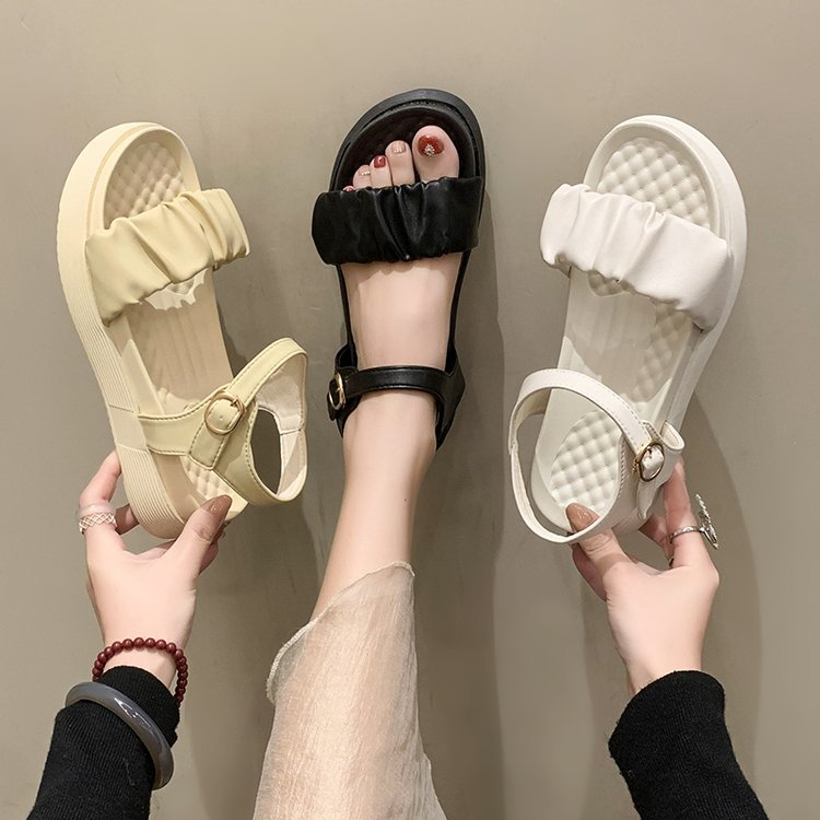 Sandal nữ big size dáng quai hậu đế bằng