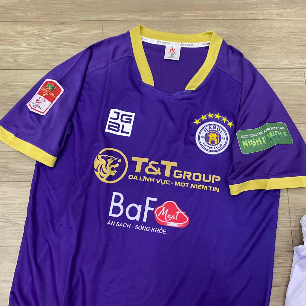 Bộ quần áo bóng đá CLB Hà Nội tím FLG VL2023
