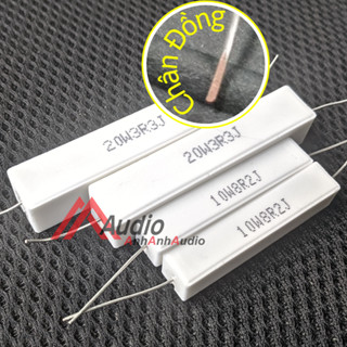 Điện trở sứ 20w chân đồng và 10w cho phân tần loa