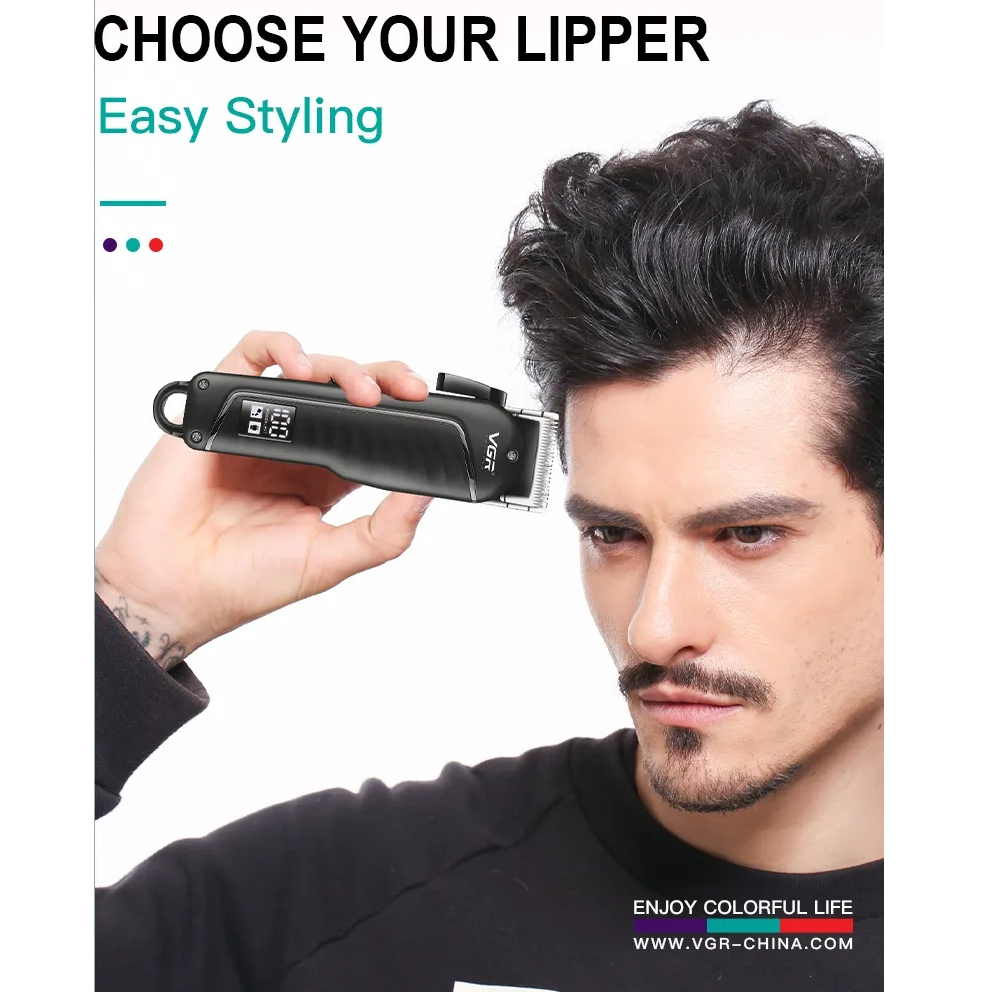 Tông Đơ Điện VGR LCD V-683 Chuyên Dụng Cho Nam Professional Hair Clipper