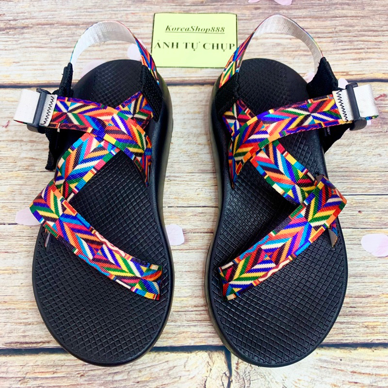 Dép Sandal Chaco Đế Thơm Quai Lụa Cao Cấp Mã D62