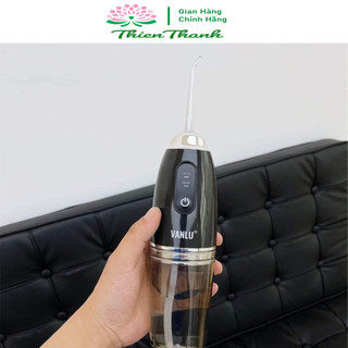 Máy tăm nước cầm tay cao cấp Optismile Vanlu, 3 chế độ nước tặng 4 đầu tăm siêu sạch