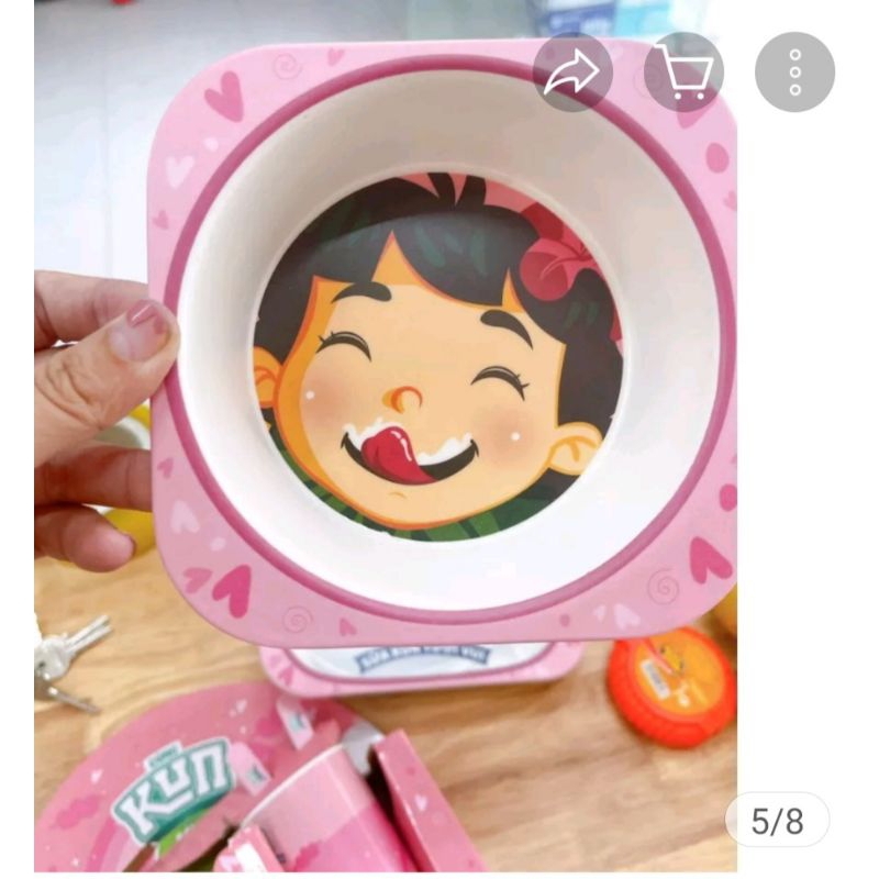 Bộ bát sợi tre KUN cho bé - set 5 chi tiết.