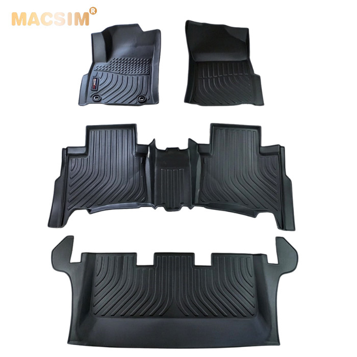 Thảm lót sàn xe ô tô Toyota Innova 2016-nay Nhãn hiệu Macsim chất liệu nhựa TPE hàng loại 2