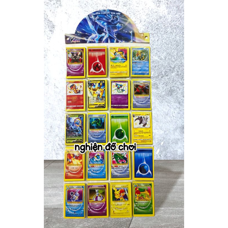 VỈ 200/ 300 thẻ bài Pokemon mini size 3.5 x 4.5.