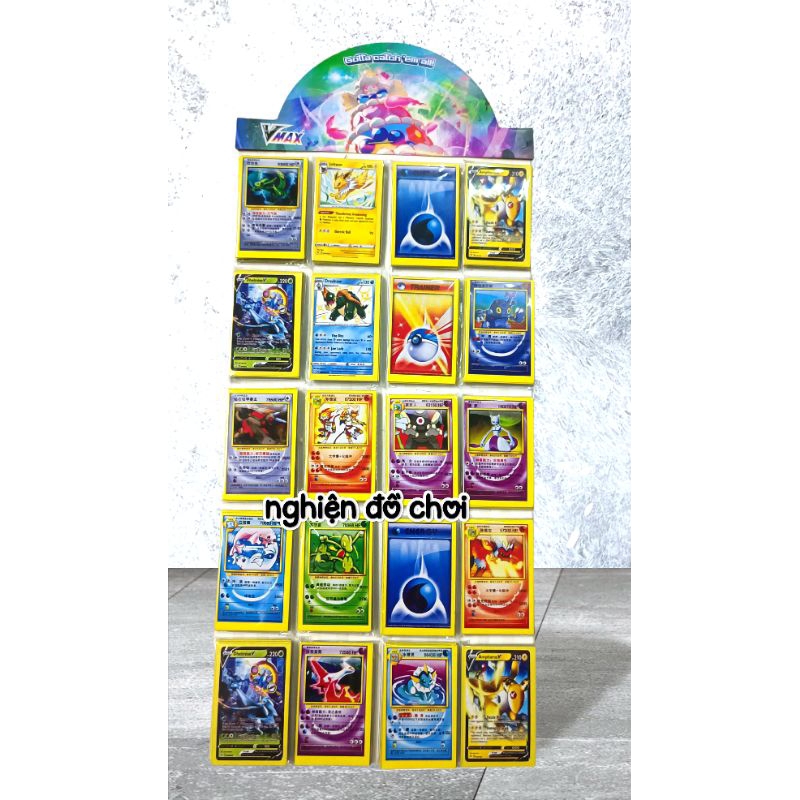 VỈ 200/ 300 thẻ bài Pokemon mini size 3.5 x 4.5.