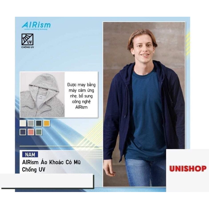 CHÍNH HÃNG | Áo Khoác Chống Nắng Nam, Nữ UNIQLO Arism Chất Thun Lạnh 2 Lớp Thoáng Mát | IMMA.G