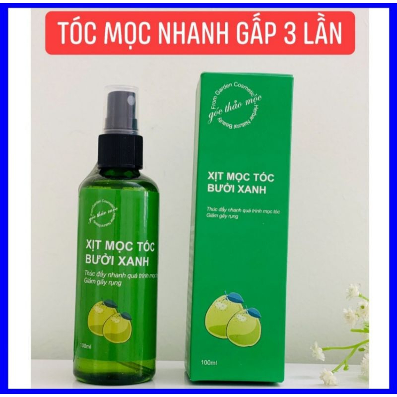 Xịt tóc bưởi xanh góc thảo mộc