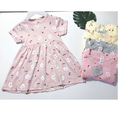 Váy cotton bé gái MyKids váy cotton co dãn siêu mềm mát  họa tiết dễ thương cho bé từ 9-20kg