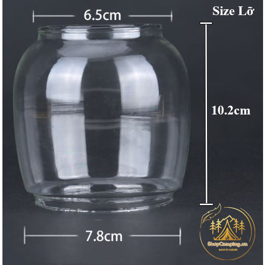 Bóng đèn bão dầu, chụp đèn thủy tinh đủ size - Camping VietNam