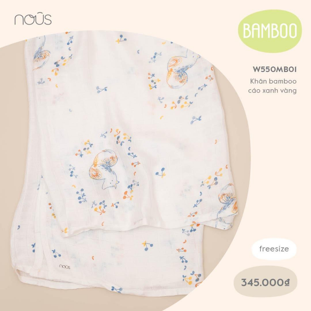 KHĂN TẮM Bamboo của Nous chất liệu mềm, mát