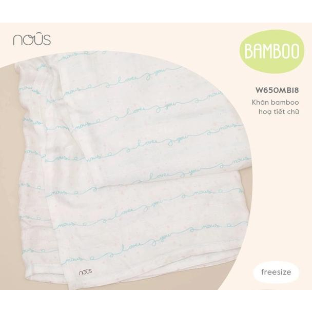 KHĂN TẮM Bamboo của Nous chất liệu mềm, mát