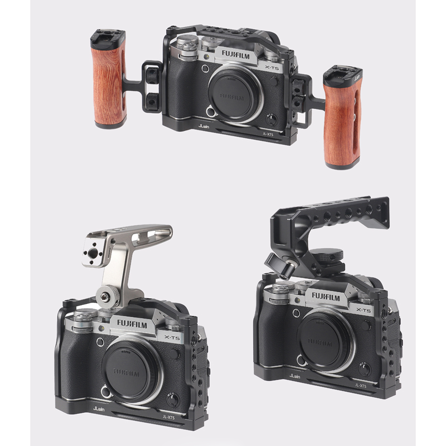 X-T5 Fujifilm XT5 | Rig Cage giá đỡ khung bảo vệ handcase hand grip L bracket Fujifilm XT5 X-T5