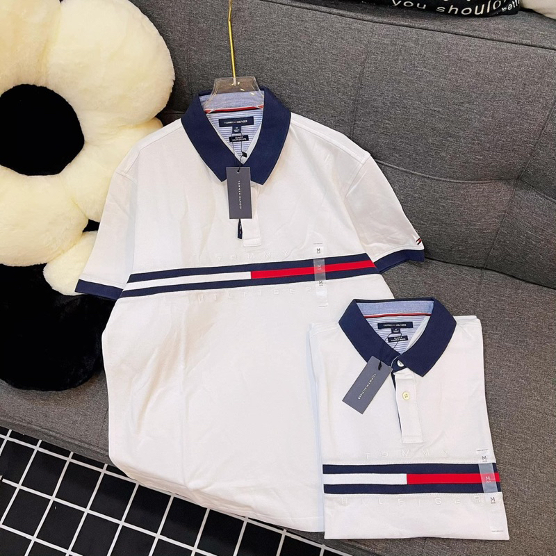 (CHÍNH HÃNG) Áo THUN Polo Tommy Hilfiger COTTON mát unisex nam nữ HÀN QUỐC