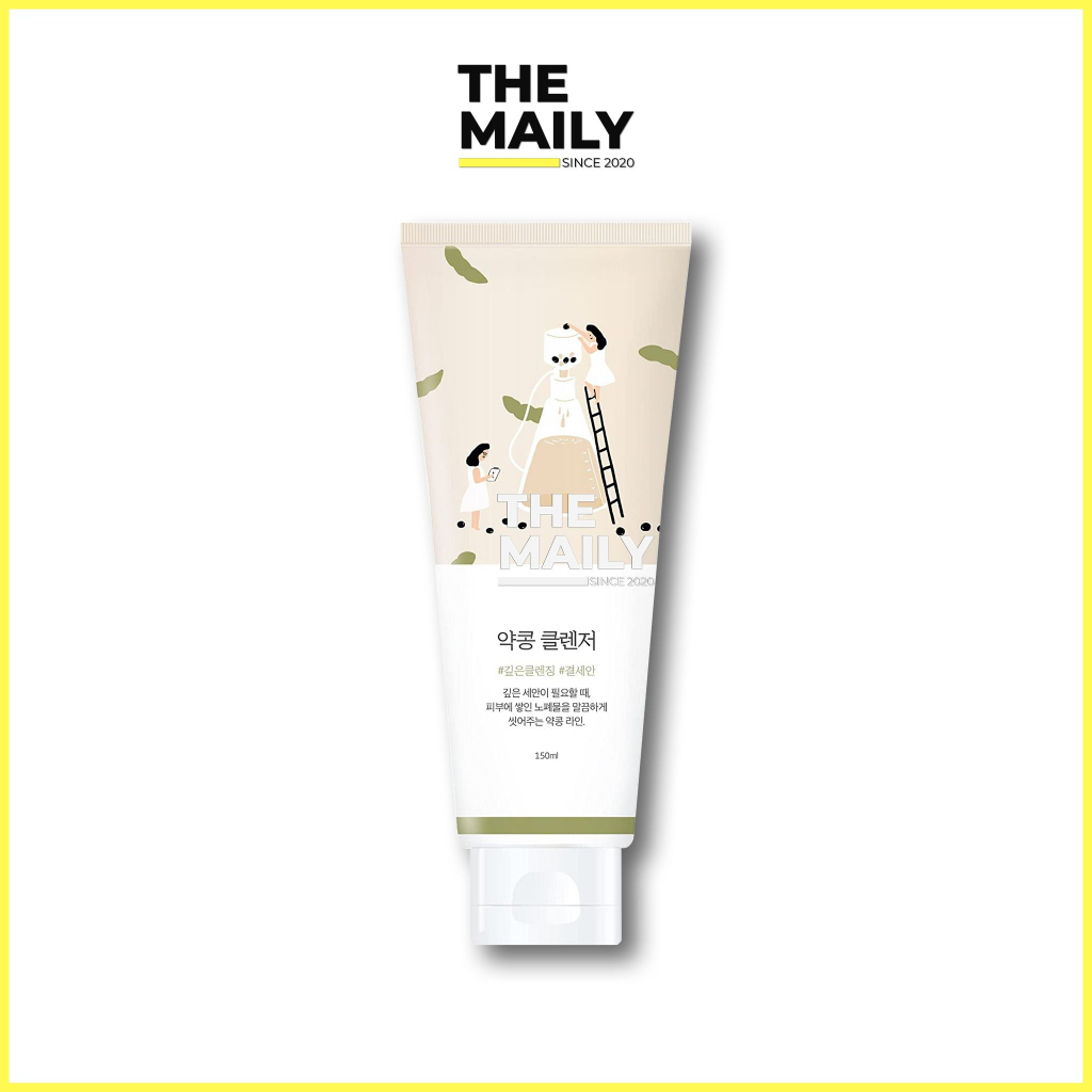 Sữa Rửa Mặt Dịu Nhẹ Nuôi Dưỡng Da Chiết Xuất Đậu Nành ROUND LAB Soybean Cleanser 150mL Dành Cho Da Nhạy Cảm, Mọi Loại Da