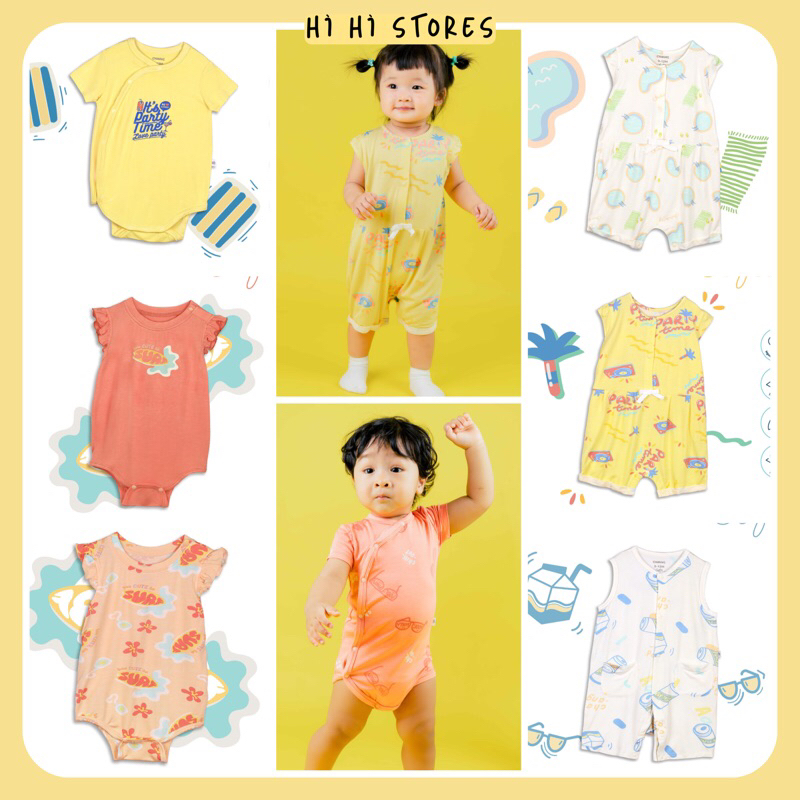 Chaang body chip body cúc giữa cho bé dưới 1 tuổi SS23 hihistores