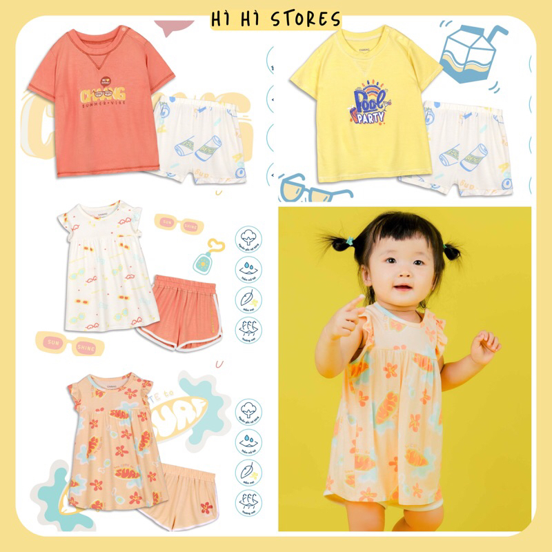 Bộ cộc cotton Chaang cho bé SS23