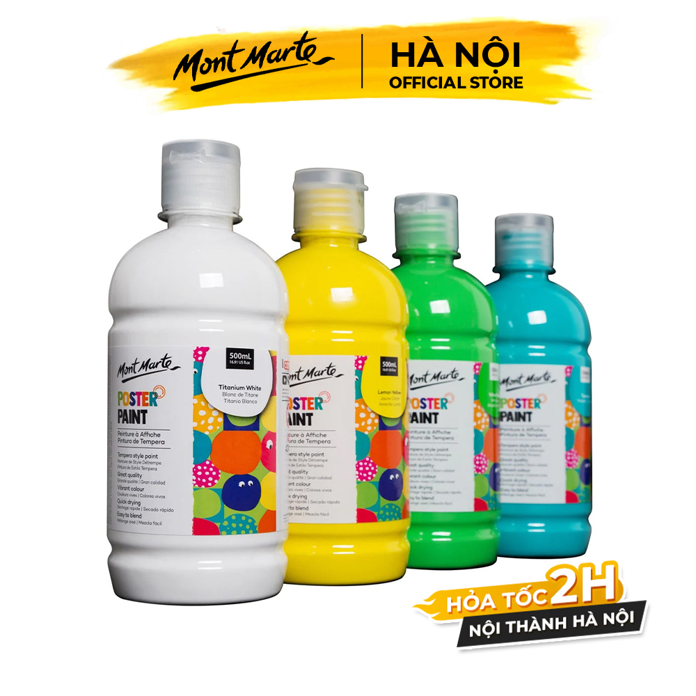 Màu Nước Poster Paint Mont Marte 500ml Full Màu