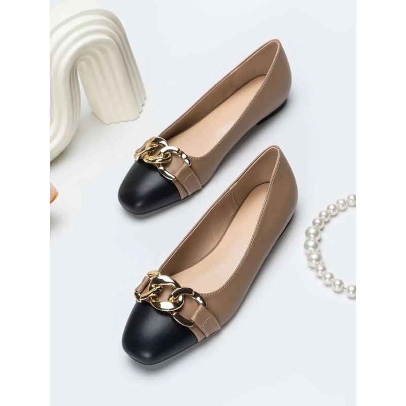 Giày bệt nữ đính chuỗi