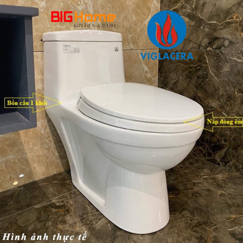 Nắp đậy bồn cầu Viglacera sử dung cho các mã 1 khối sau: BL5, C109, V35, V37, V38, V39, V41, V42 V45