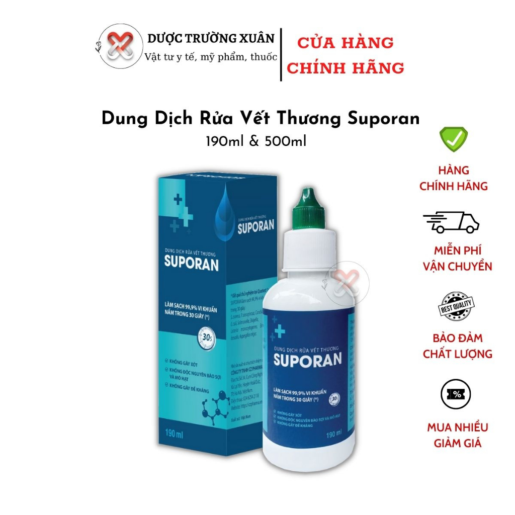 Dung Dịch Sát Khuẩn Điện Hóa SUPORAN Tiêu Diệt 99,9% Mầm Bệnh Trong 30s, Sát Khuẩn Nhanh Chóng, Hiệu Quả