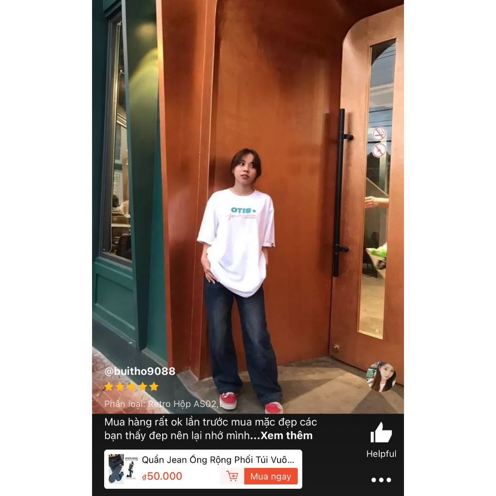 Quần Jean Ống Rộng Màu Xanh Trầm Chất QC Siêu Dày MYGIRL | BigBuy360 - bigbuy360.vn