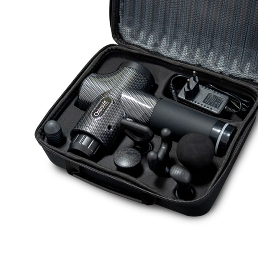 Máy massage cầm tay OstroVit Massage Gun OMG-01 cao cấp, chính hãng, giúp giãn cơ bắp - Gymstore