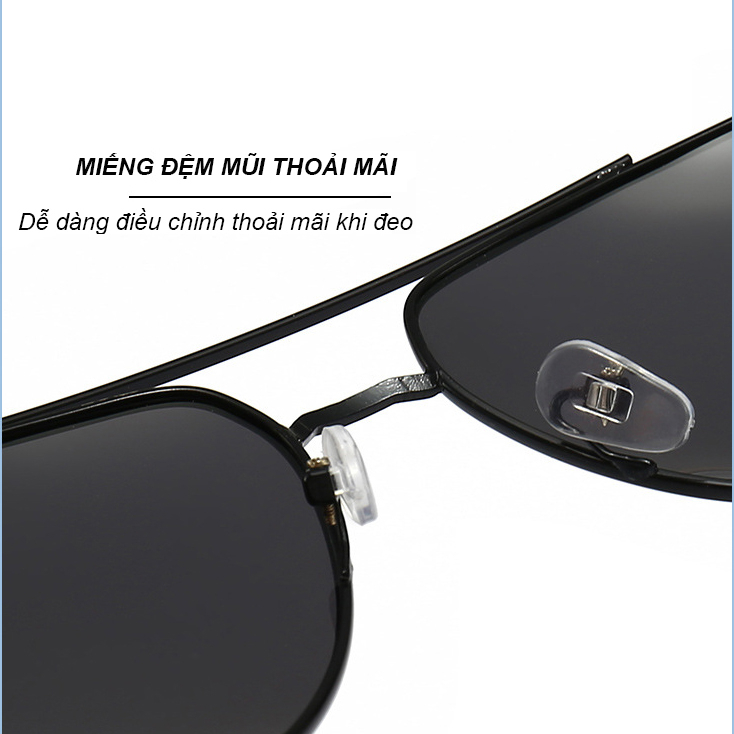 Kính Mát nam M07M kính râm phân cực chống tia cực tím UV400 kiểu dáng thời trang,sành điệu gọng thép
