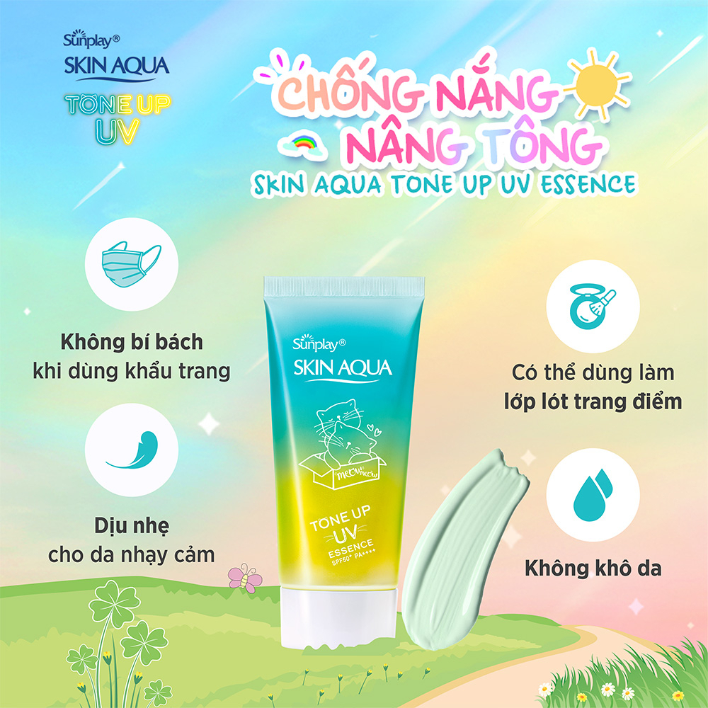 Kem chống nắng kiềm dầu Sunplay Skin Aqua Tone Up UV Milk 50g