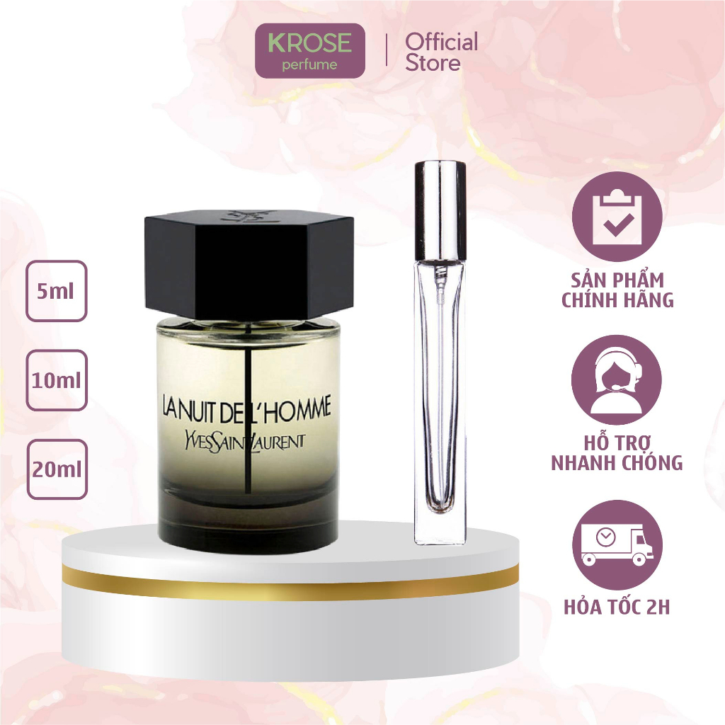 Nước hoa nam Lanuit De L'Homme EDT chiết 5ml, 10ml, 20ml