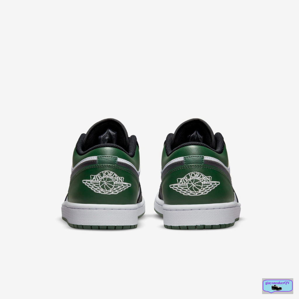 Giày Jordan 1 Green Toe, giày Jordan cổ thấp xanh đen cá tính dành cho nam nữ, fulloption, freeship