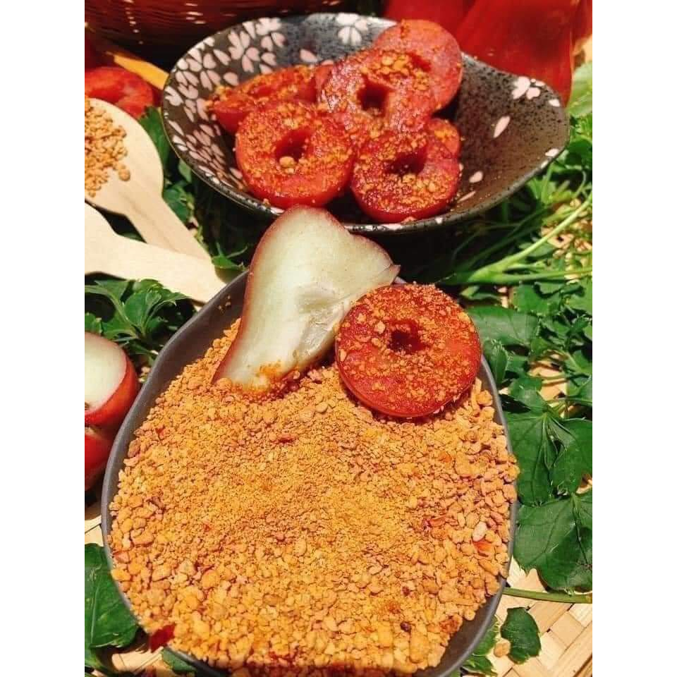 Muối tôm Tây Ninh 500g hạt to chấm hoa quả cóc, ổi, mận...siêu ngon