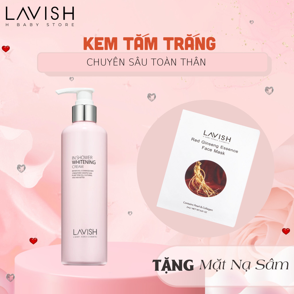 Kem Tắm Trắng Body Siêu Mịn Lavish H Baby - Korea 250ml