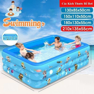 Bể bơi cho bé, bể bơi gia đình 2m1 3 tầng, 1m8 3 tàng, 1m5 3 tầng, 1m3 3 tầng sale off 50%