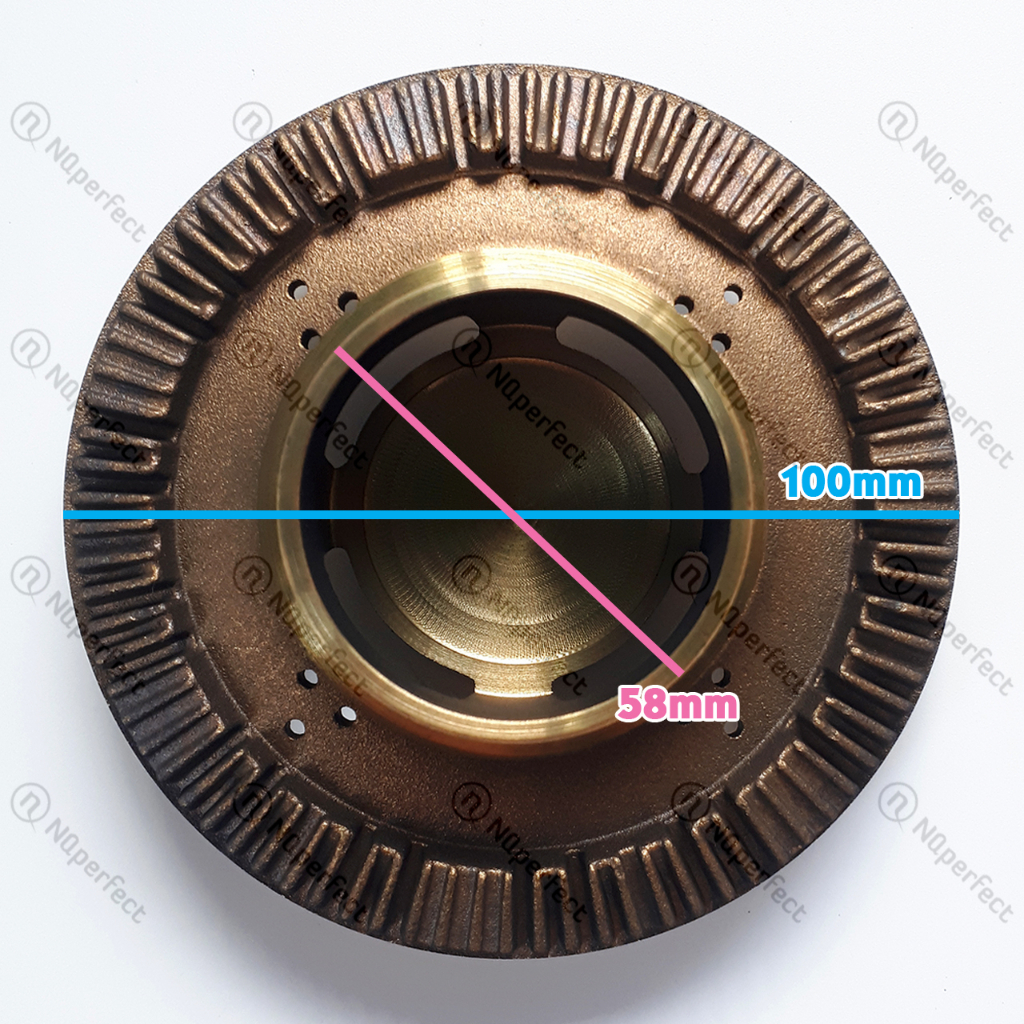 Họng Đầu đốt/ Ống điếu chia lửa Φ80/90/100 bếp gas dương Kangaroo KG350, KG503, KG506, KG50, KG513, KG515.. chính hãng