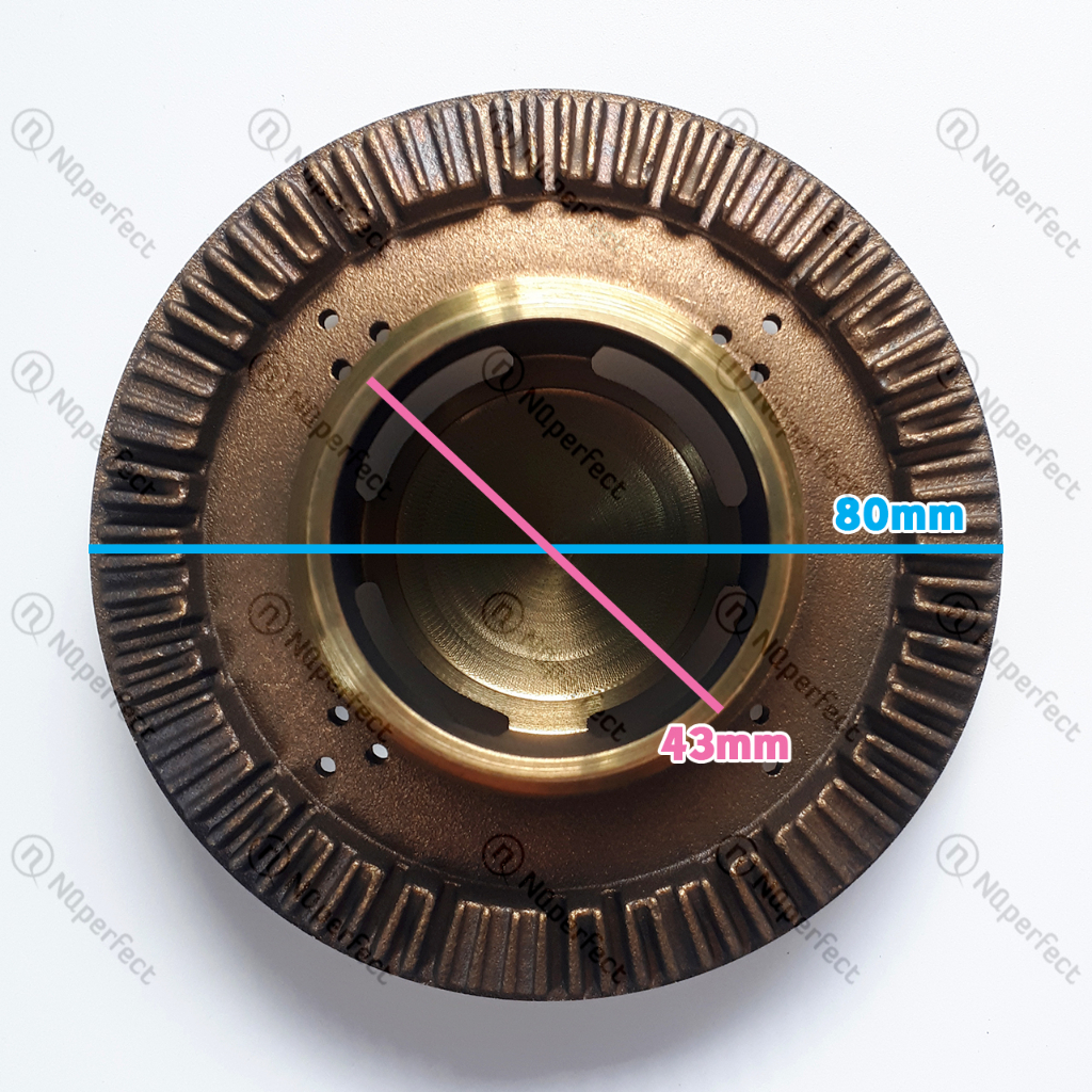 Họng Đầu đốt/ Ống điếu chia lửa Φ80/90/100 bếp gas dương Kangaroo KG350, KG503, KG506, KG50, KG513, KG515.. chính hãng