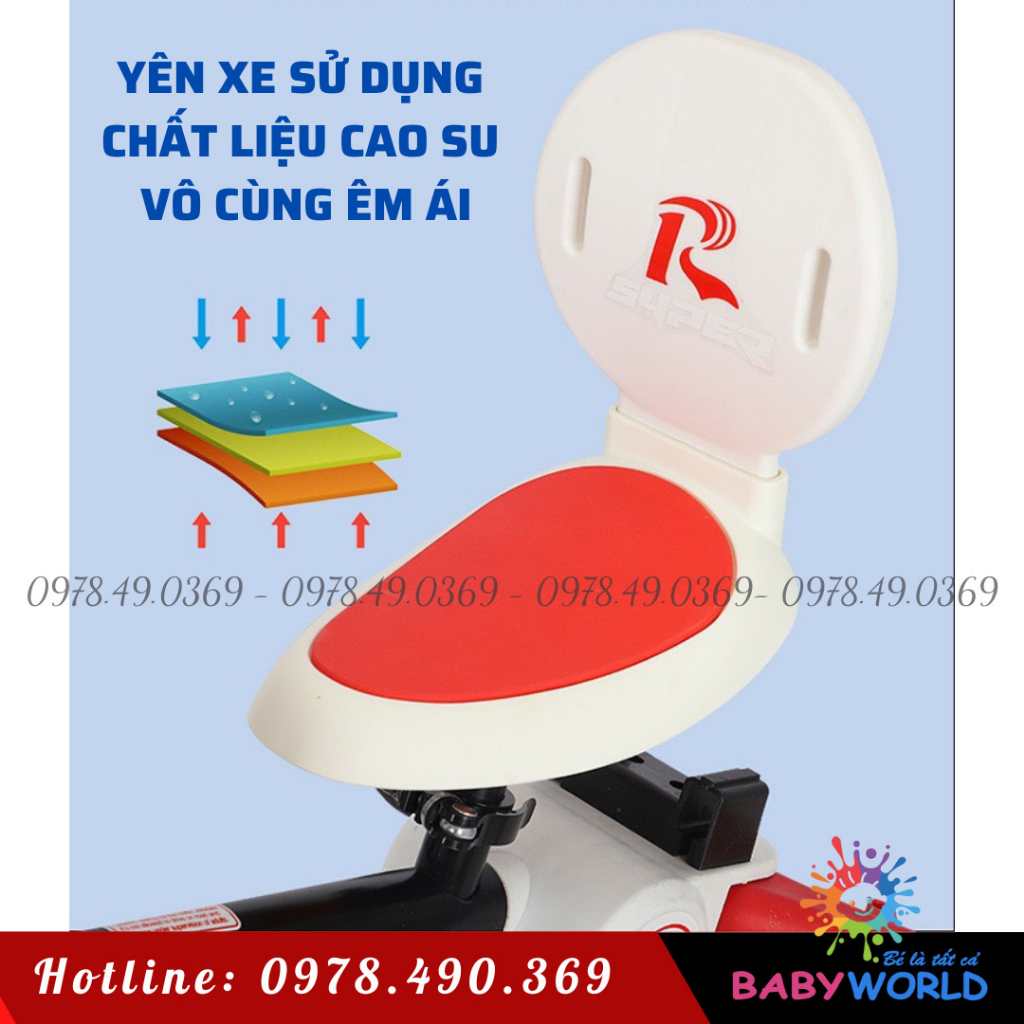 Xe Chòi Chân, Xe Đạp Ba Bánh, có cán đẩy , đa năng 4in1 - Mẫu Mới, Hàng Đẹp🌸FREESHIP🌸
